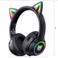 Fone de Ouvido - Headset Gaming Bluetooth - Orelha de Gato